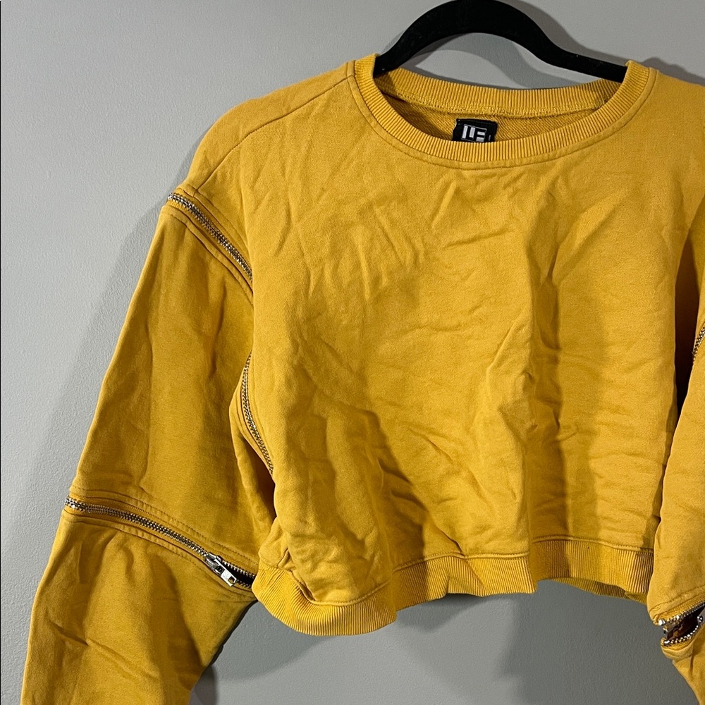 LF Golden Yellow Zippered Sweatshirt